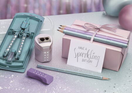 Faber-Castell Temperówka podwójna RollOn Sparkle rose 342534