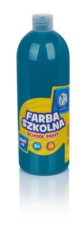 Farba astra 1000ml turkusowa szkolna 108698