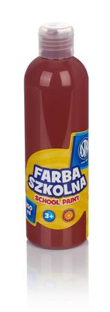 Farba astra 250ml brązowa szkolna 108247