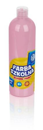 Farba astra 500ml różowa jasna szkolna 240234