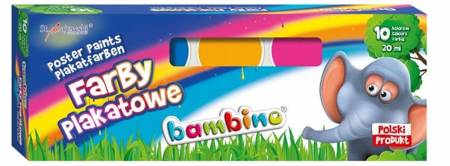 Farby Plakatowe 10kol 20ml Bambino 005008