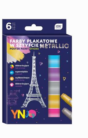 Farby plakatowe w sztyfcie metallic 288950