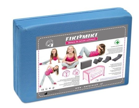 Fiki miki materac do ćwiczeń ruchowych blue mrr1(pianka) 308737