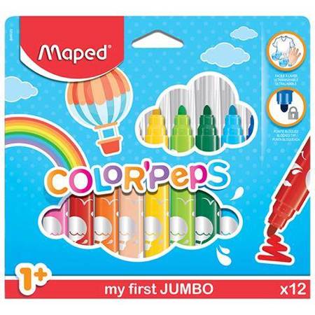 Flamastry 12kol jumbo maped colorpeps 460206