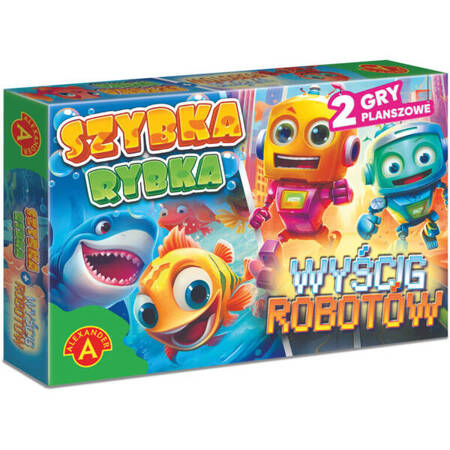 Gra rodzinna Szybka Rybka+Wyścig robotów 028003