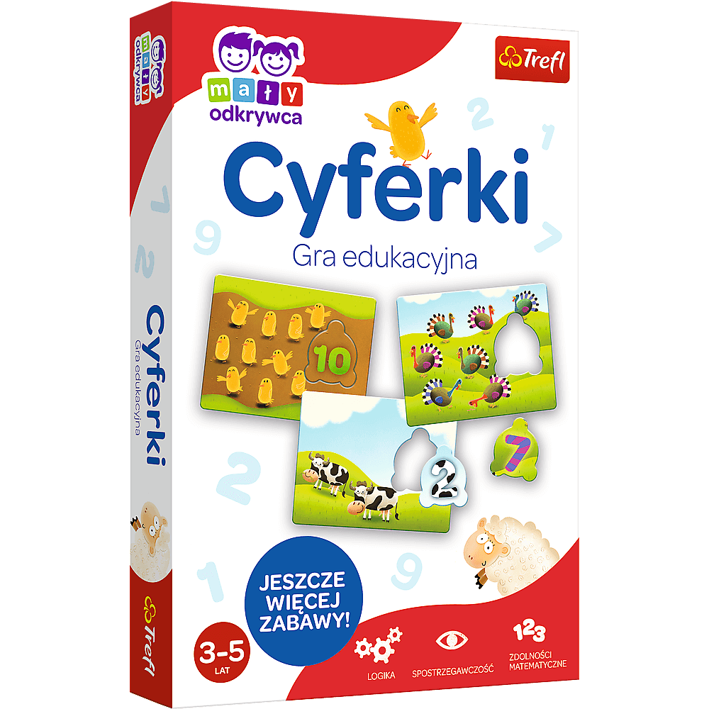 Gra trefl cyferki / mały odkrywca 019469