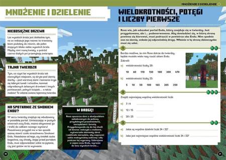 HarperKids Książeczka Minecraft Matematyka mega zadania 12+ 671547