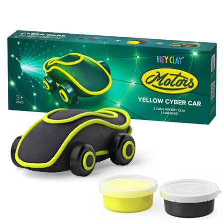 Hey Clay Masa Plastyczna Cyber Auto Żółte 604468