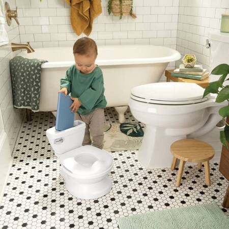 INGENUITY Dziecięca toaleta z dźwiękiem 2 w 1 Summer My Size Potty PRO biała 111246