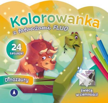 KSIĄŻECZKA FLUO-DINOZAURY 077643