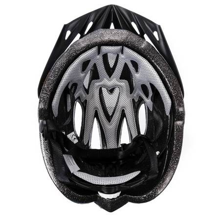 Kask rowerowy meteor gruver m 55-58cm white/black/blue 040076