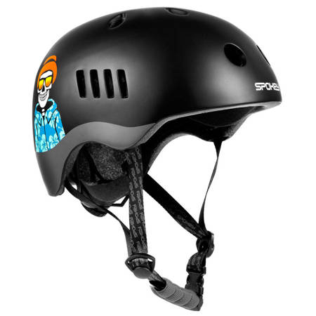 Kask rowerowy pumptrack l 58-61cm czarny 282495