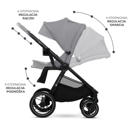 Kinderkraft  Nea 2 Platinium Grey 2w1 Wózek wielofunkcyjny 926015