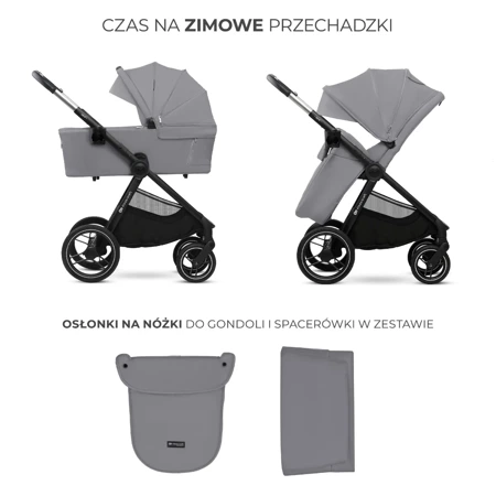 Kinderkraft  Nea 2 Platinium Grey 2w1 Wózek wielofunkcyjny 926015