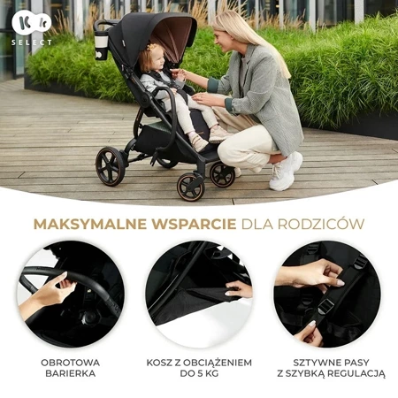 Kinderkraft Wózek spacerowy Mitzy Ink Black 924370