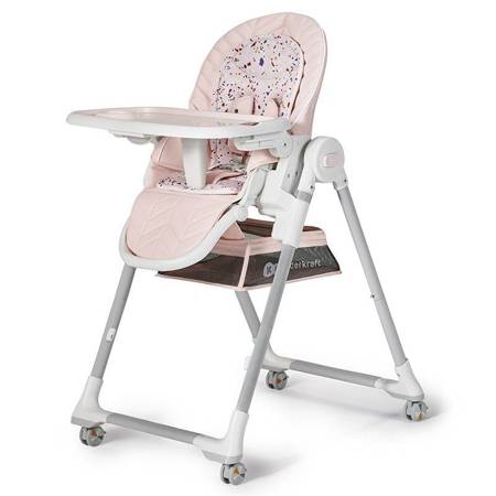 Kinderkraft krzesełko do karmienia Lastree Pink 917167