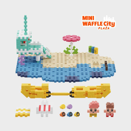 Klocki Waffle Mini Plaża 148szt 903155