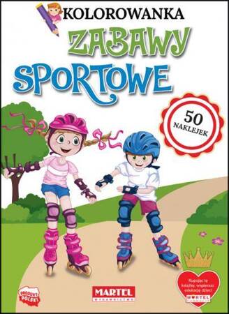 Kolorowanka Zabawy sportowe z naklejkami 807496