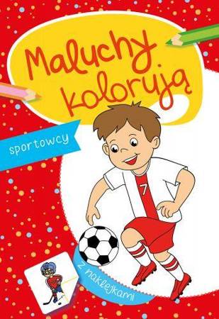 Kolorowanka maluchy kolorują. Sportowcy