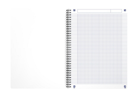 Kołozeszyt Oxford A4 50k krata 90g 2 spirale Rec'Up 178417