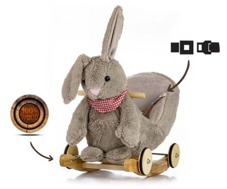 Królik Polly Plus Grey Bunny 128215