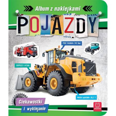 Książeczka Album z naklejkami Ciekawistki i wyklejanie Pojazdy 133172