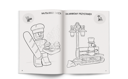 Książeczka LEGO Iconic Kolorowanka z naklejkami 337155