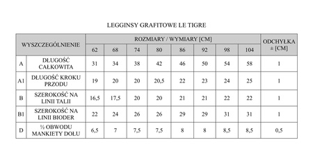 LEGINSY LE TIGRE 86 GRAFIT DRUK PINOKIO