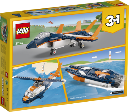 LEGO 31126 Odrzutowiec naddźwiękowy