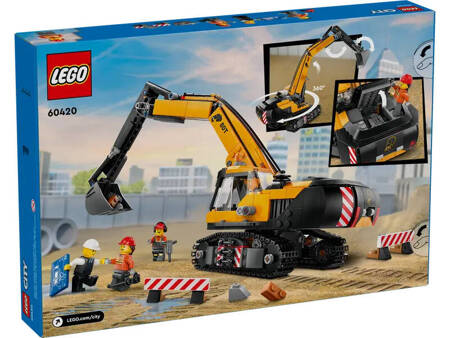 LEGO 60420 City Żółta koparka 