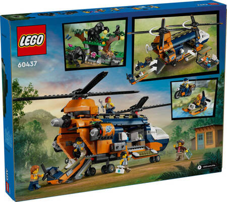 LEGO 60437 City Helikopter badaczy dżungli w bazie