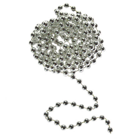 Łańcuch perełki 8 mm srebrny 227063