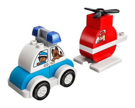 Lego 10957 helikopter strażacki i radiowóz