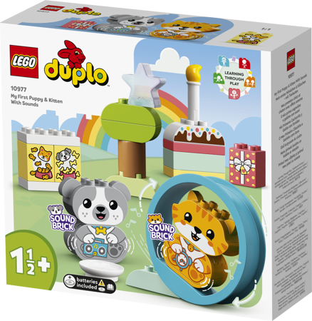 Lego 10977 Duplo Mój pierwszy szczeniak i kotek z odgłosami