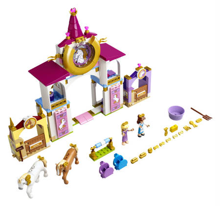 Lego 43195 Disney Królewskie stajnie Belli i Roszpunki