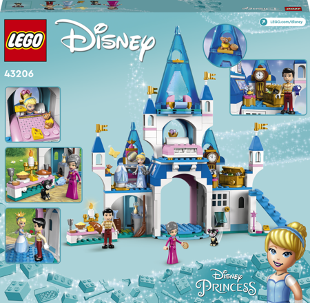 Lego 43206 Disney Zamek Kopciuszka i księcia z bajki