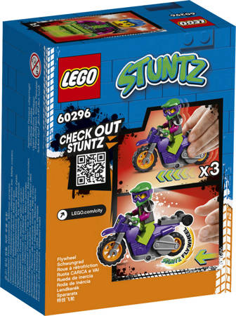 Lego 60296 City Wheelie na motocyklu kaskaderskim