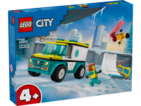 Lego 60403 City Karetka i snowboardzista