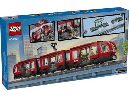 Lego 60423 City Tramwaj miejski ze stacją