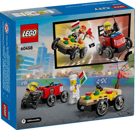 Lego 60458 City Zestaw wyścigówek pizza kontra wóz strażacki 812588