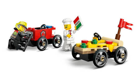 Lego 60458 City Zestaw wyścigówek pizza kontra wóz strażacki 812588