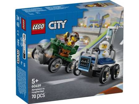 Lego 60459 City Zestaw wyścigówek samolot kontra łóżko szpitalne 812595