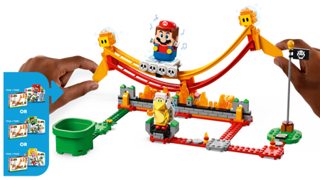 Lego 71416 Super Mario Przejażdżka po fali lawy-zestaw rozszerzający 