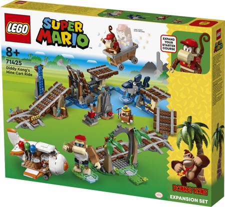 Lego 71425 Super Mario Przejażdżka wagonikiem Diddy Konga zestaw rozszerzający