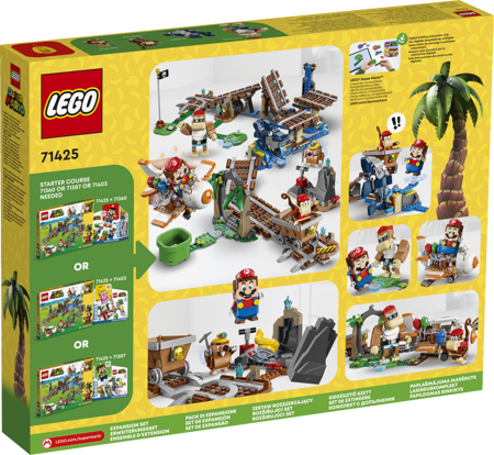 Lego 71425 Super Mario Przejażdżka wagonikiem Diddy Konga zestaw rozszerzający