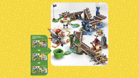 Lego 71425 Super Mario Przejażdżka wagonikiem Diddy Konga zestaw rozszerzający