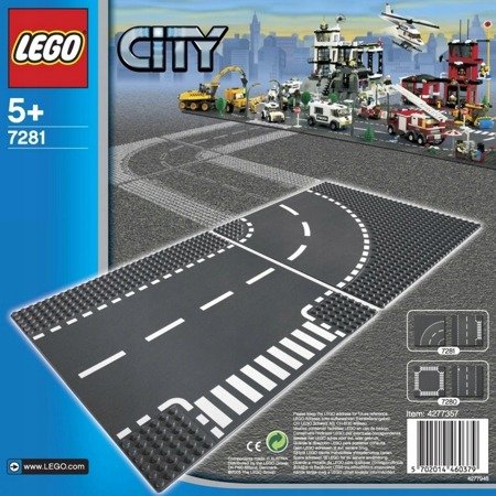 Lego 7281 city skrzyżowanie i zakręt 