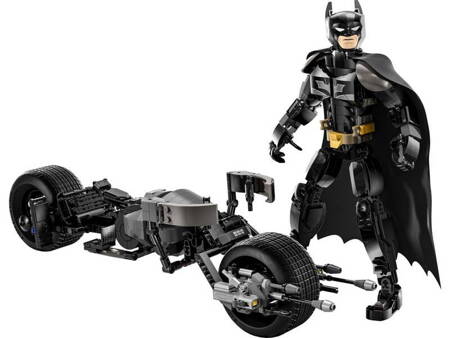 Lego 76273 Super Heroes Figurka Batmana do zbudowania i batcykl