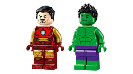 Lego 76287 Super Heroes Iron Man z motocyklem i Hulk 