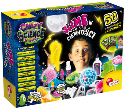 Lisciani Crazy Science Slime w ciemności 094158